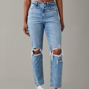 American Eagle Outfitters Light Blue Ripped Jeans